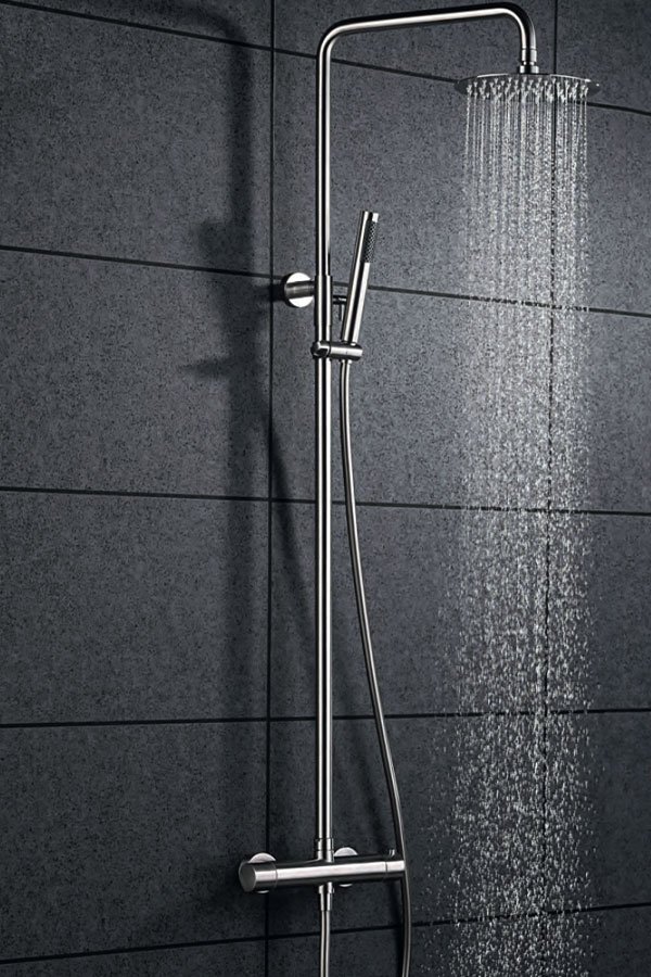 Moscu BTK017/AC Θερμοστατική Στήλη Ντους Ανοξείδωτη Acero 316