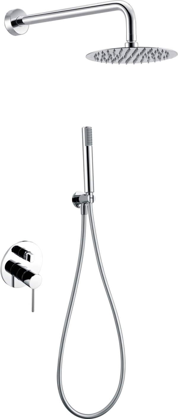 Milos Μπαταρία Εντοιχισμού Ντους Δύο Εξόδων