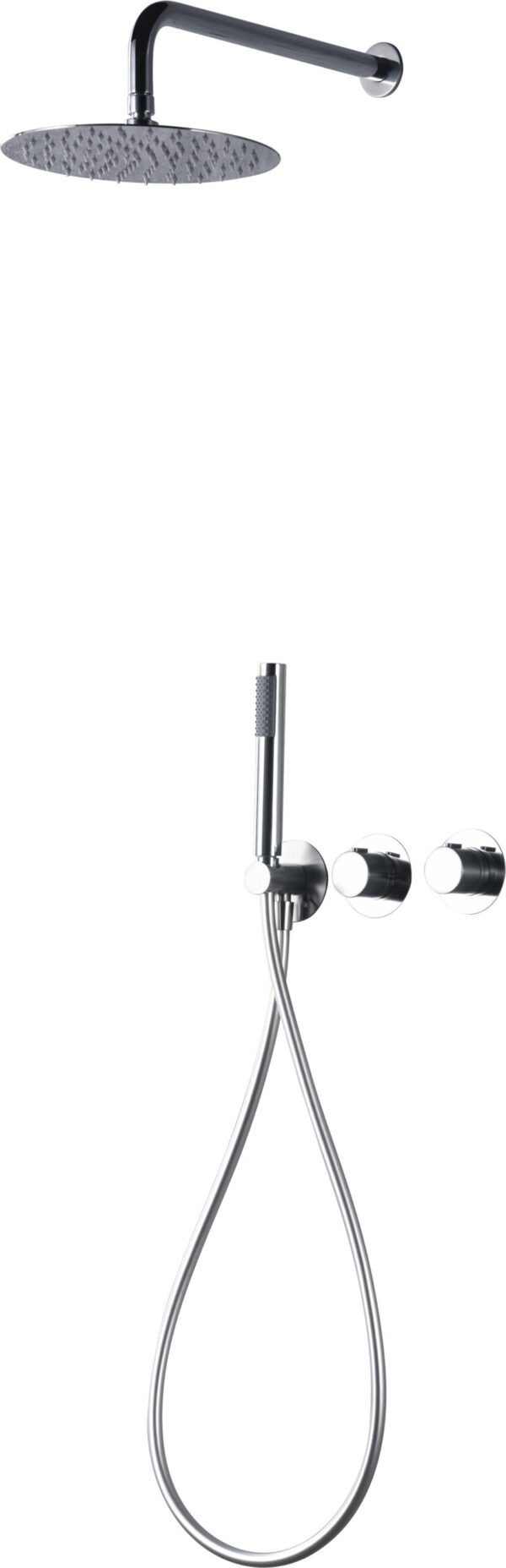 Assen Θερμοστατική Μπαταρία Εντοιχισμού Ντους Δύο Εξόδων