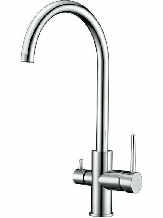 Pireo Μπαταρία Κουζίνας Δύο Εξόδων (Δύο Διακόπτες)