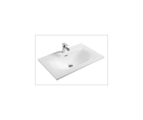 FRA. 20030060 Oneway Υποκαθήμενος Νιπτήρας Επίπλου 61X50X22CM Λευκός