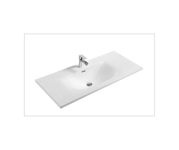FRA. 20030100 Oneway Υποκαθήμενος Νιπτήρας Επίπλου 101X50X22CM Λευκός