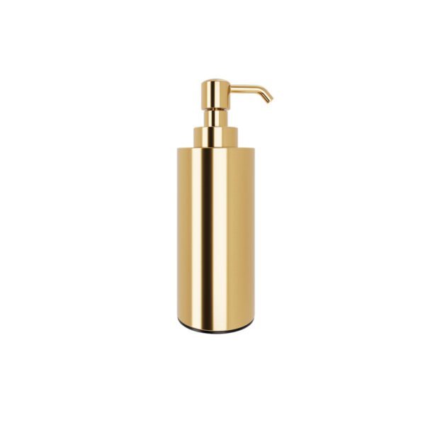 VERDI. 301.20.43 ΜΕΤΑΛΛΙΚΟ DISPENCER ΥΓΡΟΥ ΣΑΠΟΥΝΙΟΥ ΠΑΓΚΟΥ WARM GOLD BRUSHED W60XD60XH190MM-220ML