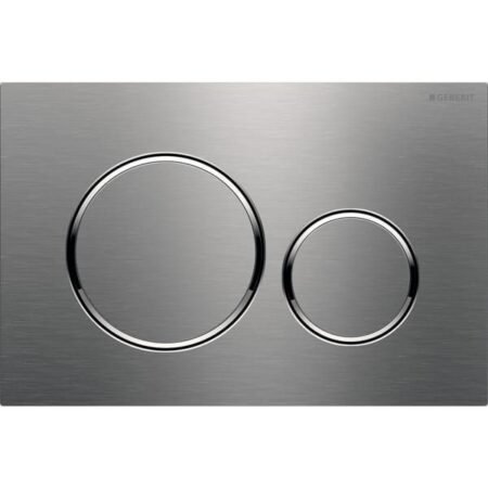 GEBERIT 115.882.SN.1 ΠΛΑΚΕΤΑ ΚΑΖΑΝΑΚΙΟΥ BRUSHED ΣΤΡΟΓΓΥΛΗ SIGMA