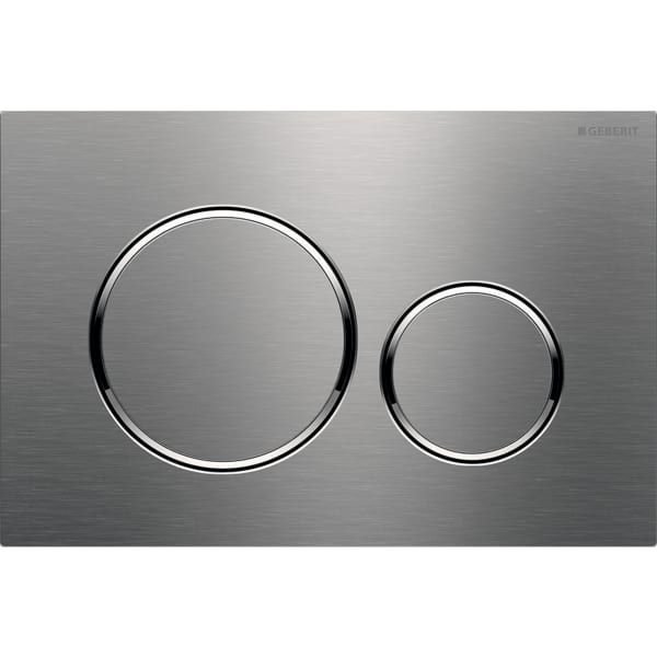 GEBERIT 115.882.SN.1 ΠΛΑΚΕΤΑ ΚΑΖΑΝΑΚΙΟΥ BRUSHED ΣΤΡΟΓΓΥΛΗ SIGMA