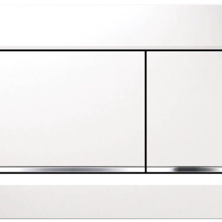 GEBERIT 115.883.KJ.1 ΠΛΑΚΕΤΑ ΚΑΖΑΝΑΚΙΟΥ ΛΕΥΚΗ ΓΥΑΛΙΣΤΕΡΗ ΤΕΤΡΑΓΩΝΗ SIGMA