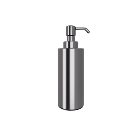 VERDI. 301.20.40 ΜΕΤΑΛΛΙΚΟ DISPENCER ΥΓΡΟΥ ΣΑΠΟΥΝΙΟΥ ΠΑΓΚΟΥ GUN METAL BRUSHED W60XD60XH190MM-220ML