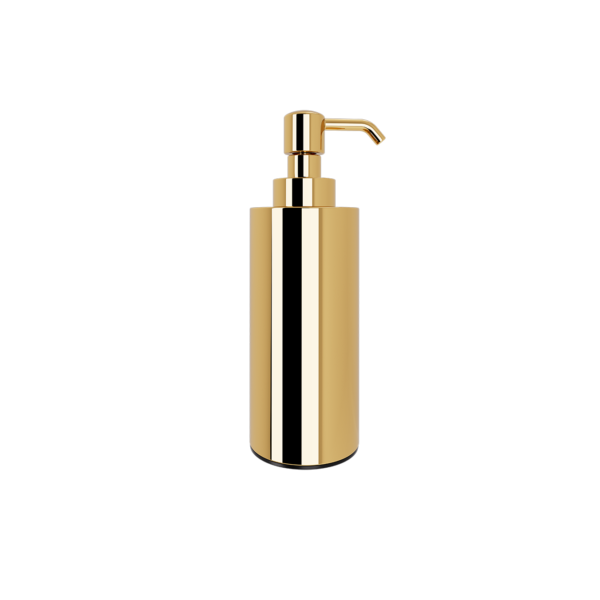 VERDI. 301.20.53 ΜΕΤΑΛΛΙΚΟ DISPENCER ΥΓΡΟΥ ΣΑΠΟΥΝΙΟΥ ΠΑΓΚΟΥ WARM GOLD GLOSS W60XD60XH190MM-220ML