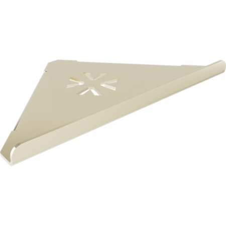 VERDI. 723.10.42 ΣΠΟΓΓΟΘΗΚΗ ΓΩΝΙΑΚΗ LIGHT GOLD BRUSHED W283XD217XH42MM