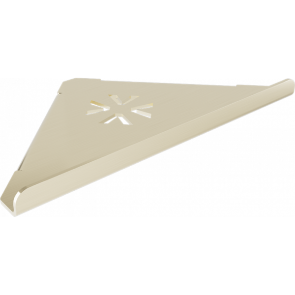 VERDI. 723.10.42 ΣΠΟΓΓΟΘΗΚΗ ΓΩΝΙΑΚΗ LIGHT GOLD BRUSHED W283XD217XH42MM