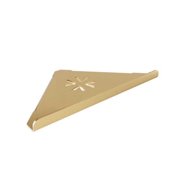 VERDI. 723.10.43 ΣΠΟΓΓΟΘΗΚΗ ΓΩΝΙΑΚΗ WARM GOLD BRUSHED W283XD217XH42MM