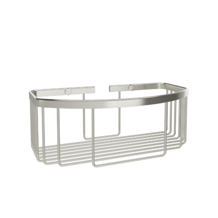VERDI. 902.42.78 ΒΑΘΙΑ ΠΑΡΑΛΛΗΛΟΓΡΑΜΜΗ ΣΠΟΓΓΟΘΗΚΗ NICKEL MAT W270XD120XH100MM