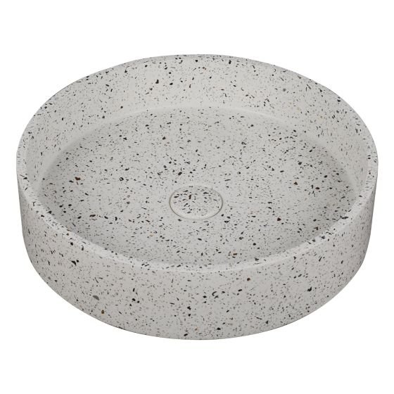 Karag  5206836668482 Επικαθήμενος Νιπτήρας CS-0003-E3 Stracciatella Elpis Ø425x100mm