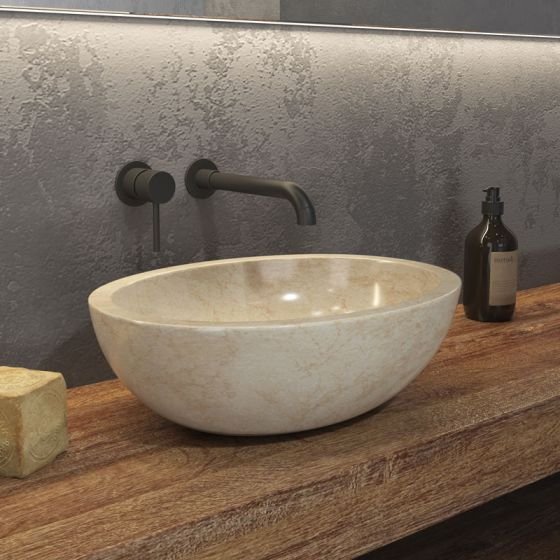 Karag 5206836064963 Επικαθήμενος Νιπτήρας Leonor Sop Cream 450x350x150mm