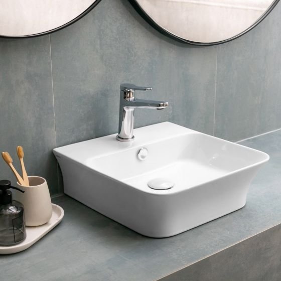 Karag 5206836658735 Επικαθήμενος Νιπτήρας LT 2257 410x415x125mm