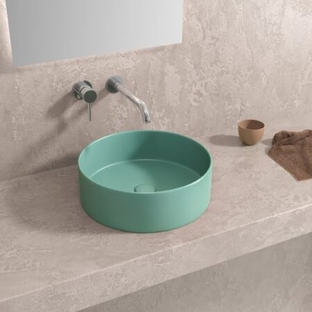 Karag 5206836686004 Επικαθήμενος Νιπτήρας  LT 3134-MGN02 Turquoise Opaco 355x355x120mm