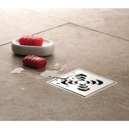 KAR. 8600198083605 Ανοξείδωτο σιφόνι δαπέδου Confluo SQUARE 2 PESTAN 15x15cm
