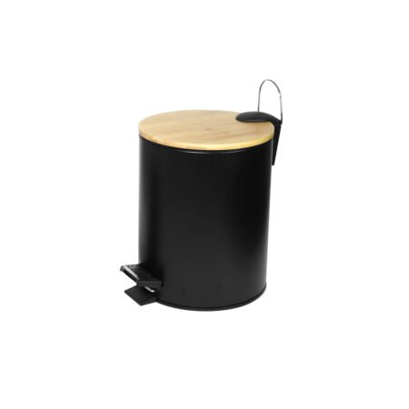 KAR. 5206836655581 Χαρτοδοχείο απορριμμάτων bamboo 1556 Μαύρο ματ KARAG 5lt
