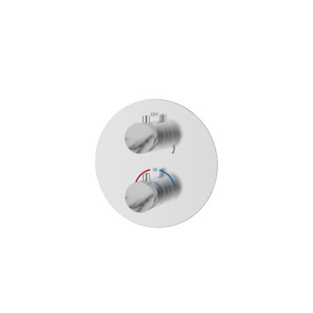KAR. 5206836752082 Θερμοστατικός μίκτης ντους διπλός JOAN Marmo Bianco 16623-479A-MB