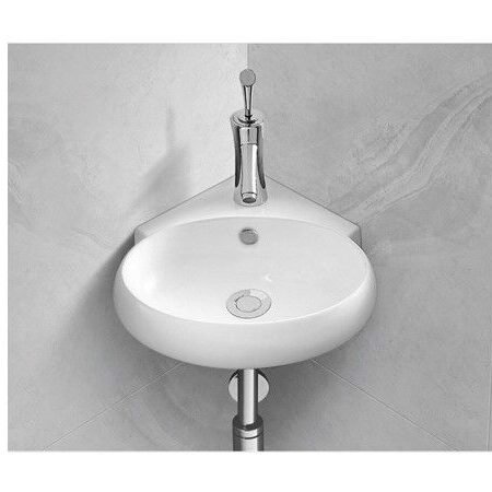 FRA. 2001010 Opal Harmony Νιπτήρας Κρεμαστός Γωνιακός 36x38x15cm Λευκός