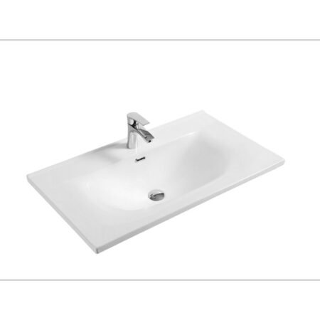 FRA. 20030080 Oneway Harmony Υποκαθήμενος Νιπτήρας Επίπλου 81x50x22cm Λευκός