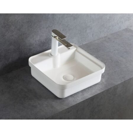 FRA. 2004123 Cava Square Harmony Νιπτήρας Επιτραπέζιος Τετράγωνος 41x41x13,5cm Λευκός