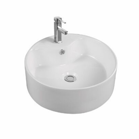 FRA. 2006026 Troro Harmony Νιπτήρας Επιτραπέζιος Στρογγύλος 40x40x12cm Λευκός