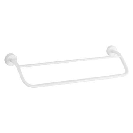 KAR. 3800201584685 Πετσετοκρεμάστρα διπλή MODERNO 2262 66 Λευκή ματ KARAG 60cm