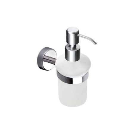 KAR. 3800201580755 Δοχείο σαπουνιού γυάλινο MODERNO 2801 Χρωμέ