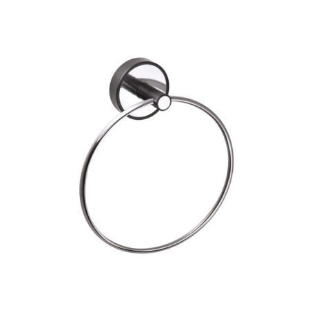 KAR. 3800201581066 Πετσετοκρεμάστρα κρίκος OPTIMO 6220 Μαύρος ματ
