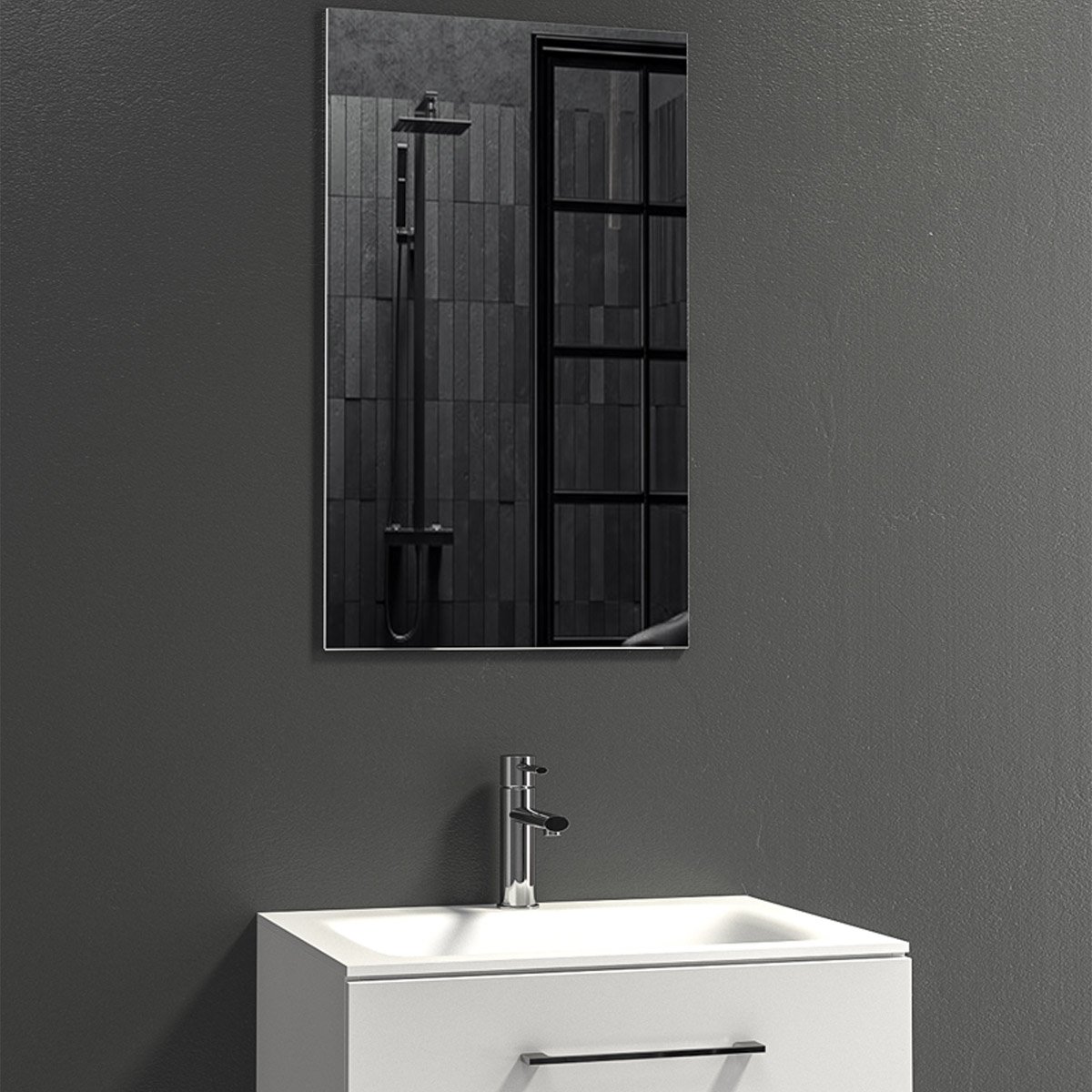 KAR. 5206836568621 Καθρέπτης απλός 710-450 KARAG 45x75cm