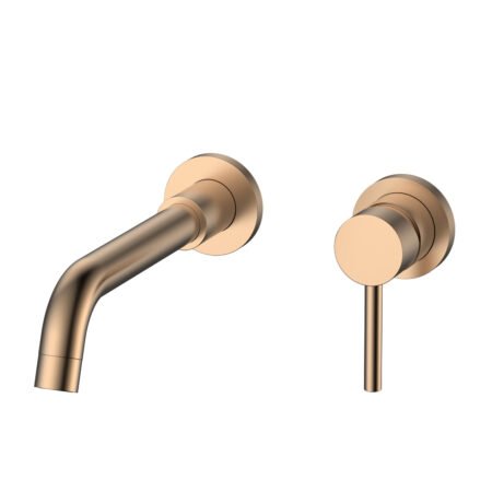 KAR. 5206836664729 Μπαταρία νιπτήρος εντοιχισμού ARTEMIS Rose Gold 911-P