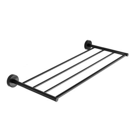 KAR. 3800201584548 Ραφιέρα πετσετών UNO 9696 55 Μαύρη ματ KARAG 60cm