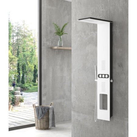 KAR. 5206836019710 Στήλη υδρομασάζ BIANCO NERO TOUCH A7118