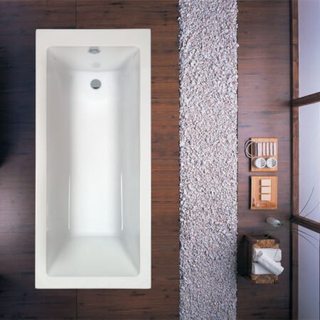 KAR. 5206836021195 Μπανιέρα ευθύγραμμη ARIA KARAG 130x70cm