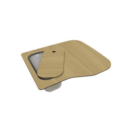 KAR. 8031873301026 Επιφάνεια κοπής με μπολ και δίσκο για νεροχύτη FOX 360 Olmo ATH130OL ELLECI
