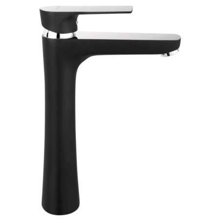 KAR. 5902194979108 Μπαταρία νιπτήρος υψηλή ALGEO SQUARE Black BAQ2LBLC FERRO