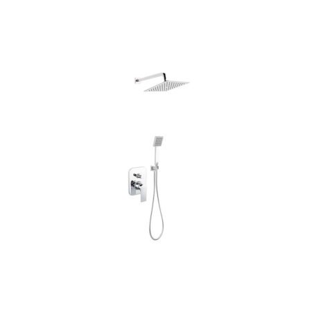 KAR. 5902194951739 Σετ μπαταρίας εντοιχισμού ντους ALGEO SQUARE BAQ7P-SET1-S FERRO