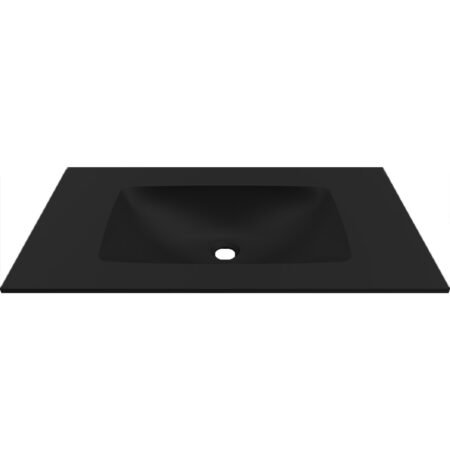 KAR. 8031873760564 Νιπτήρας επίπλου DECISO 100 Black BDDEC100BK KARAG 100,5x46x12cm