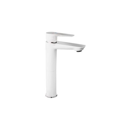 KAR. 5902194979740 Μπαταρία νιπτήρος υψηλή ADORE White/Chrome BDR2L FERRO