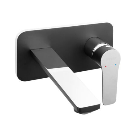 KAR. 5902194977180 Μπαταρία νιπτήρος εντοιχισμού Black/Chrome ADORE BDR3PABLC FERRO