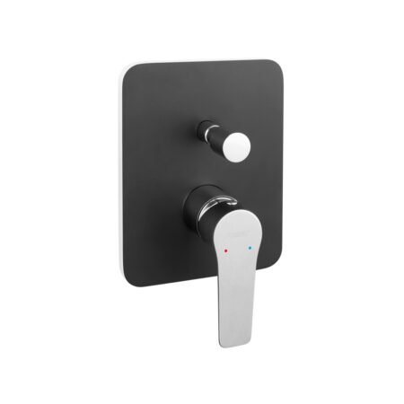 KAR. 5902194977227 Μίκτης ντους 2 εξόδων Black/Chrome ADORE BDR7PBLC FERRO