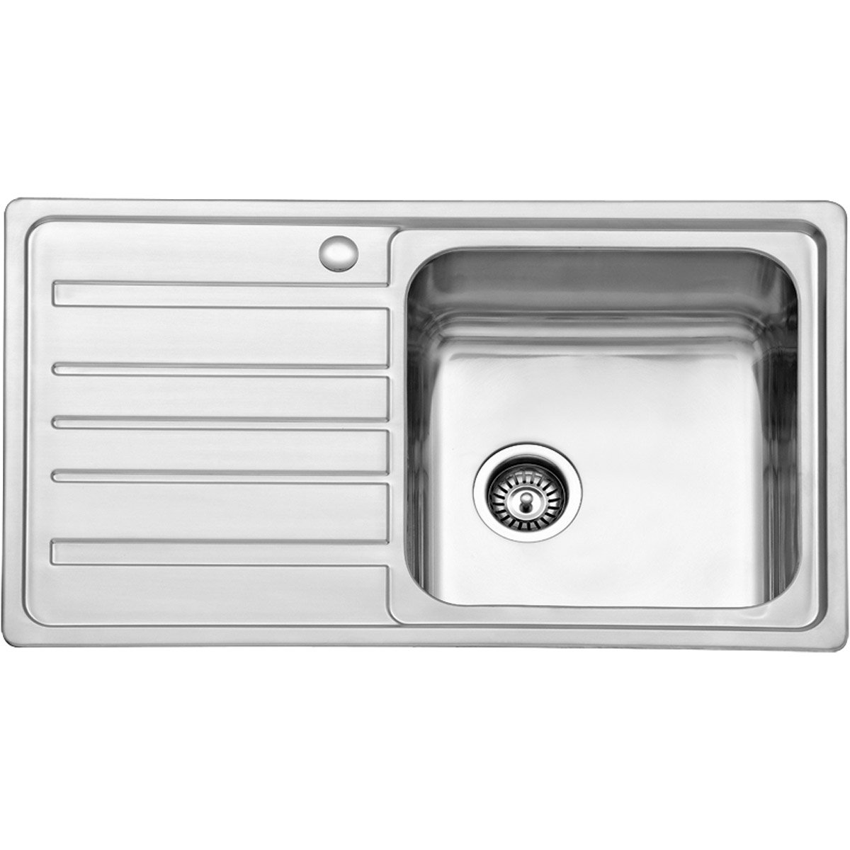 KAR. 5206836509938 Νεροχύτης κουζίνας αριστερός BL 802 KARAG 86x50x20,5cm