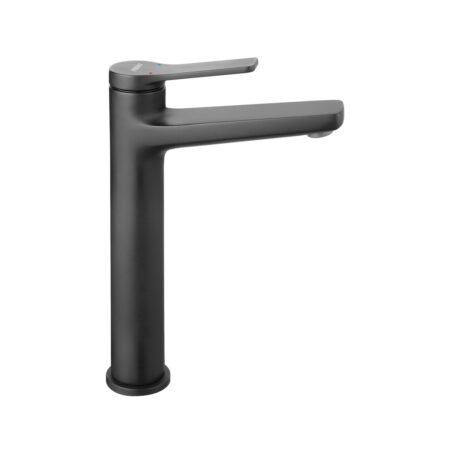 KAR. 5902194995108 Μπαταρία νιπτήρος υψηλή STRATOS Black BSC2LBL FERRO