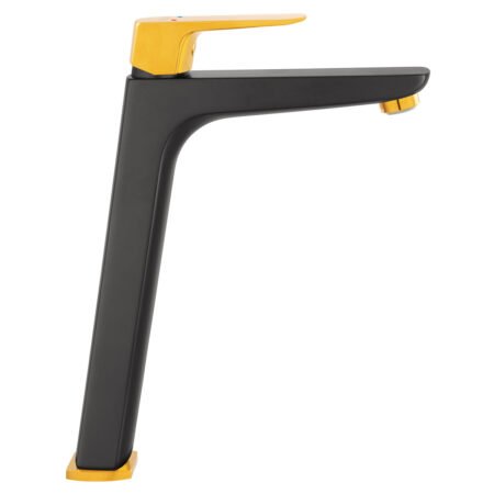 KAR. 5903738232215 Μπαταρία νιπτήρος υψηλή VITTO Black-Gold BVI2LVLBLG FERRO