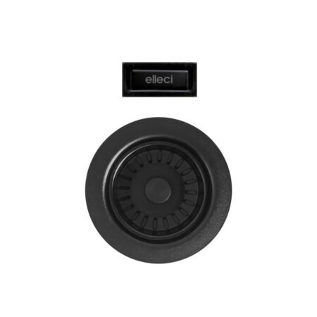 KAR. 8032557891796 Βαλβίδα νεροχύτη και υπερχείλιση Black COMPP90CTPLUXABK ELLECI