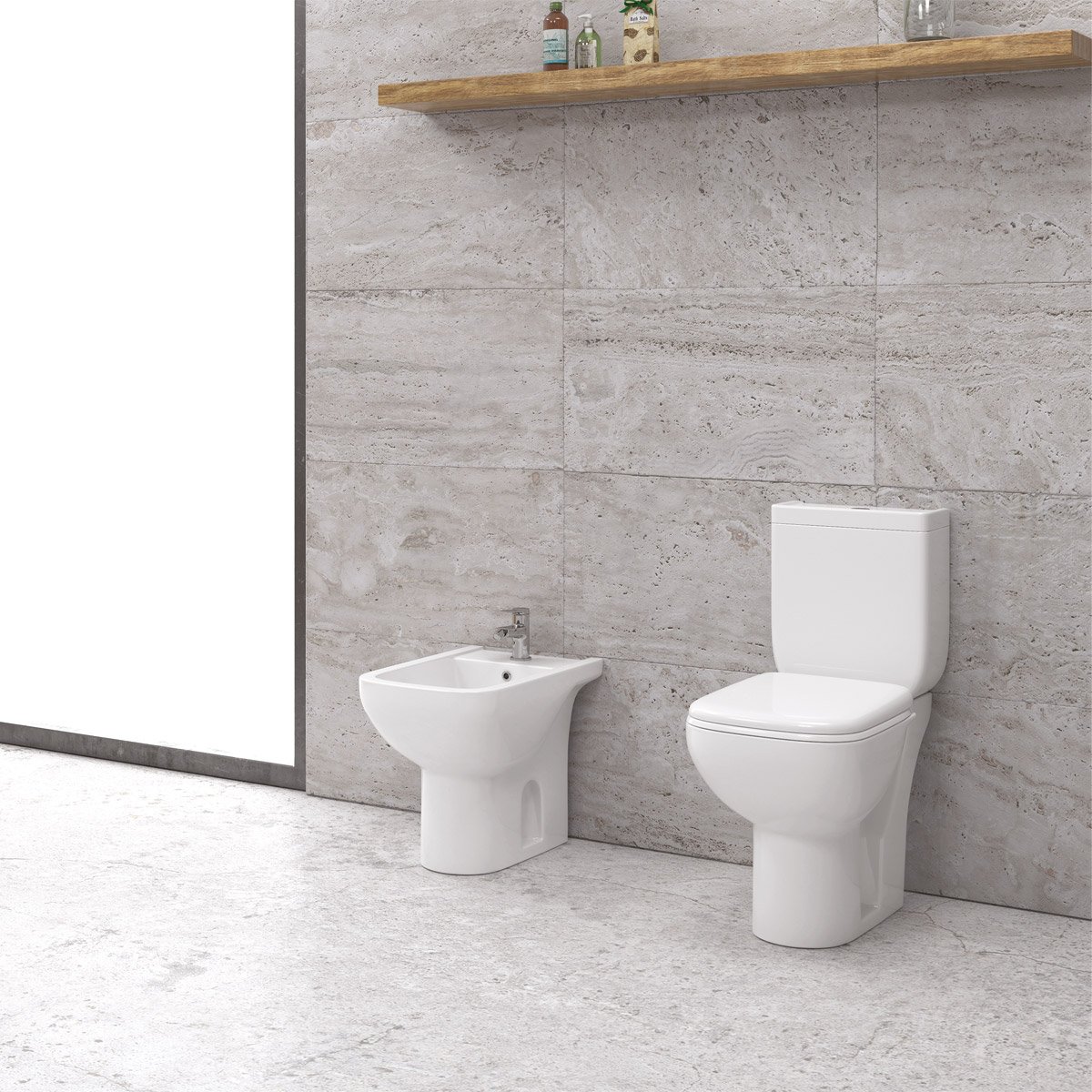 KAR. 5206836600697 Σετ λεκάνη χαμηλής πίεσης κατωστόμια SQUARE CY 121S