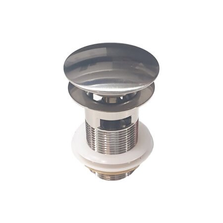 KAR. 5206836065960 Βαλβίδα νιπτήρος με υπερχείλιση D101-S Σατινέ