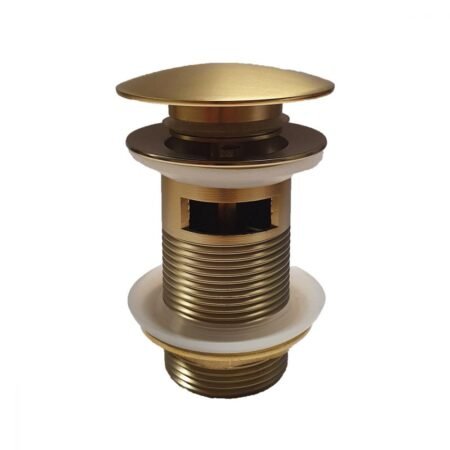KAR. 5206836065991 Βαλβίδα νιπτήρος με υπερχείλιση D101-O Χρυσή