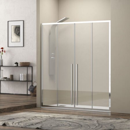 KAR. 5206836055022 Καμπίνα από τοίχο σε τοίχο με διάφανο κρύσταλλο ELYSIUM 600 KARAG 170x200cm